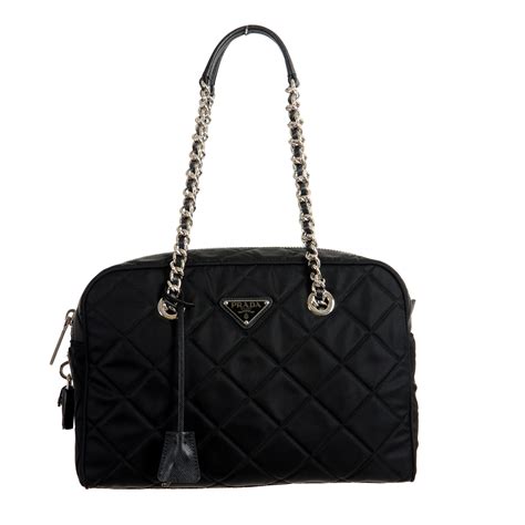 white and black prada bag|Prada black tote handbags.